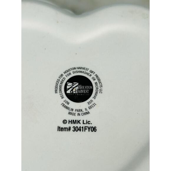 Vintage Hallmark 3D Three Little Angels Heart Shaped Ceramic Trinket Box Lidded - Picture 8 of 13